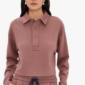 Le Bop Women’s Hayley Polo in Nutmeg - Preppy, Polo - NWOT,  sz Med